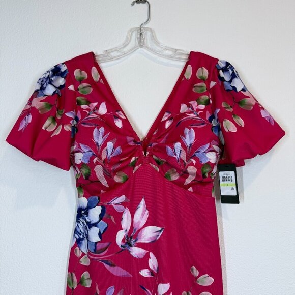 Guess Dress Pink Floral Retro 4 - Picture 3 of 11